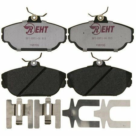 R/M BRAKES BRAKE PADS OEM OE Replacement Hybrid Technology Includes Mounting Hardware EHT601H